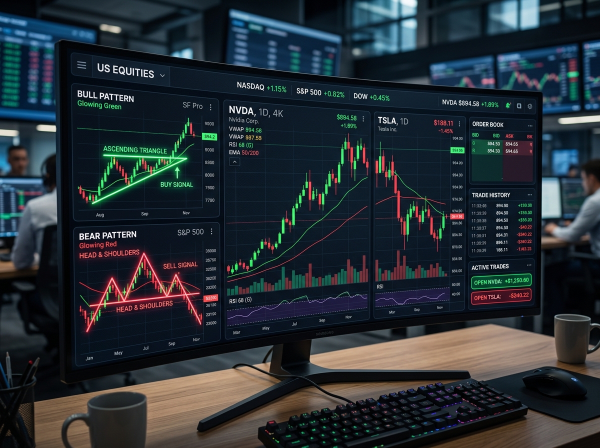 Stockify Academy main trading floor and terminal analytics
